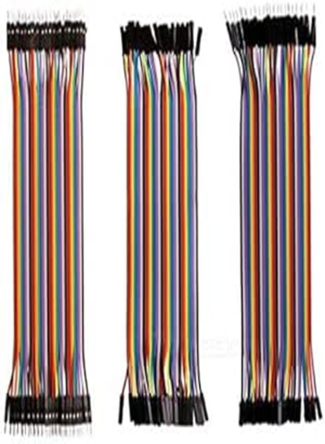 ABBREE 120pcs Multicolor 20cm 36AWG Dupont Cables for Arduino, Raspberry Pi, 3D Printer, Desktop Computer, Breadboarding Projects